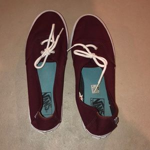 Maroon Vans hardly worn!!